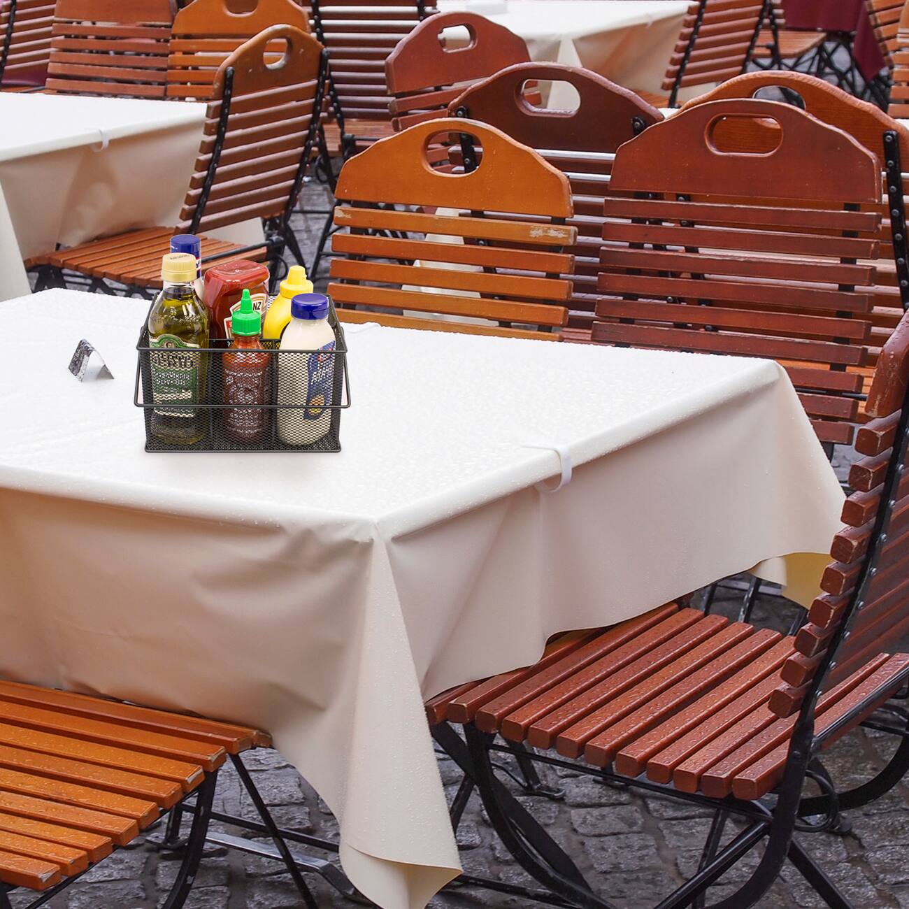 Angle. Sorbus - Sorbus Mesh Utensil Caddy - Organize & Serve in Style! Perfect for Kitchen, Parties, and More. Multi-purpose - Black.