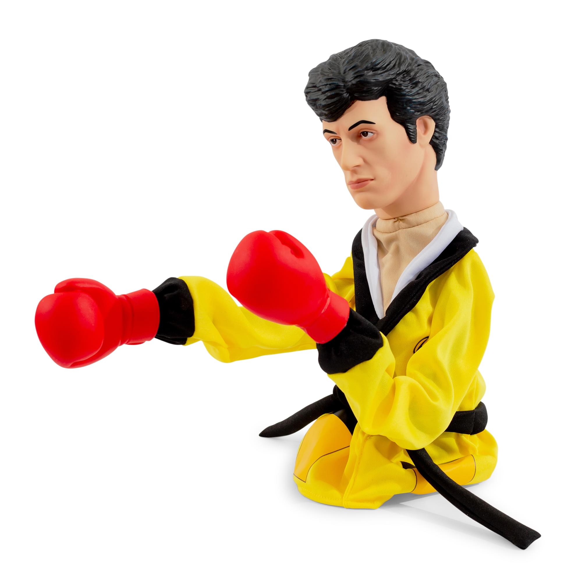 Alt View 2. Toynk - Rocky Reachers Rocky Balboa 13-Inch Boxing Puppet Toy | Toynk Exclusive - Yellow.
