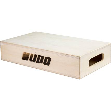 Front. Kupo - Kupo 20x12x4" Wooden Apple Box, Half, Natural.