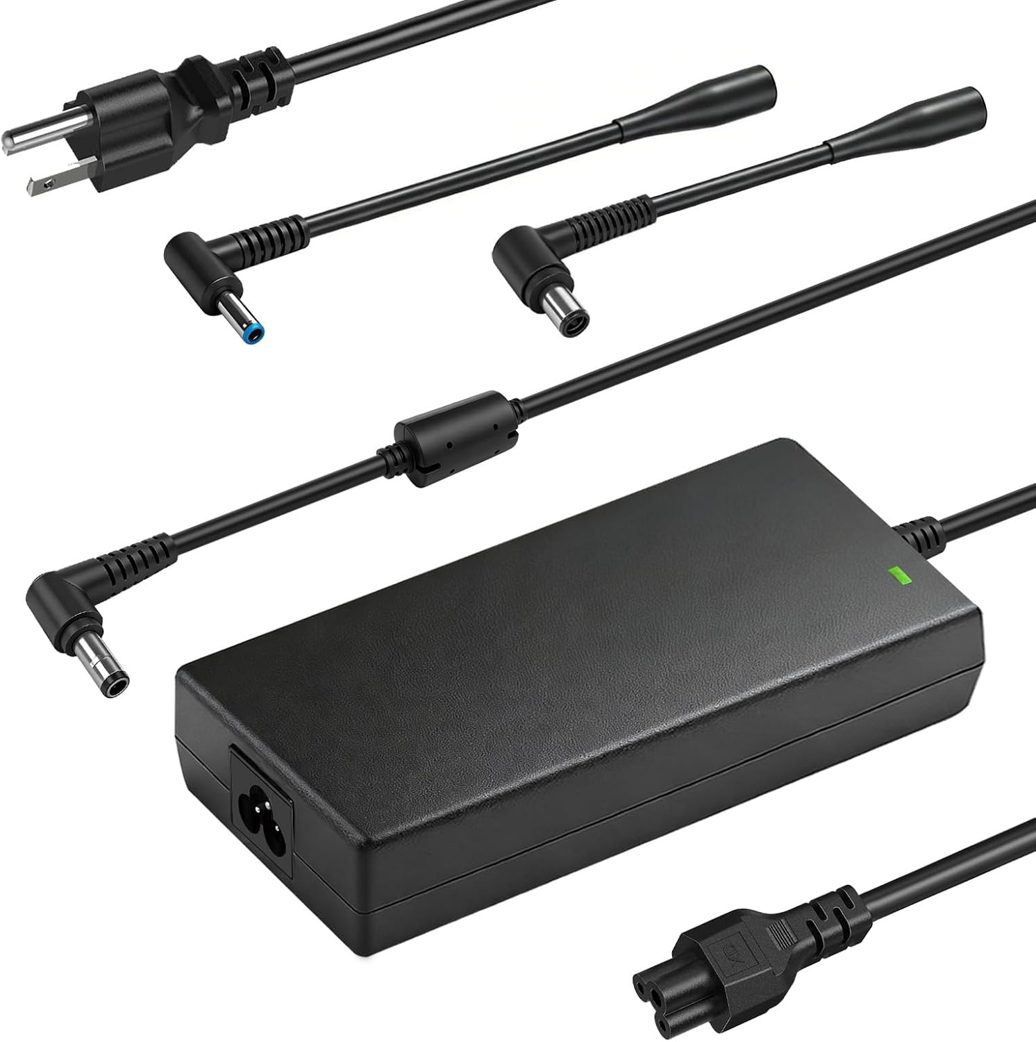 Angle. Core Tech - 180W Laptop Charger for Select MSI Gaming Laptops with 19.5V 9.23A AC Power Adapter - Black.