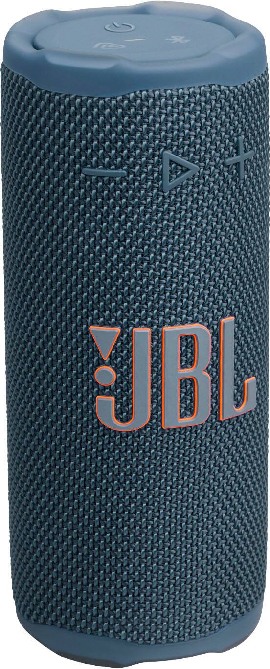 Left. JBL - Grip Portable Wireless Speaker with Built-In Light - 2025 - Blue.