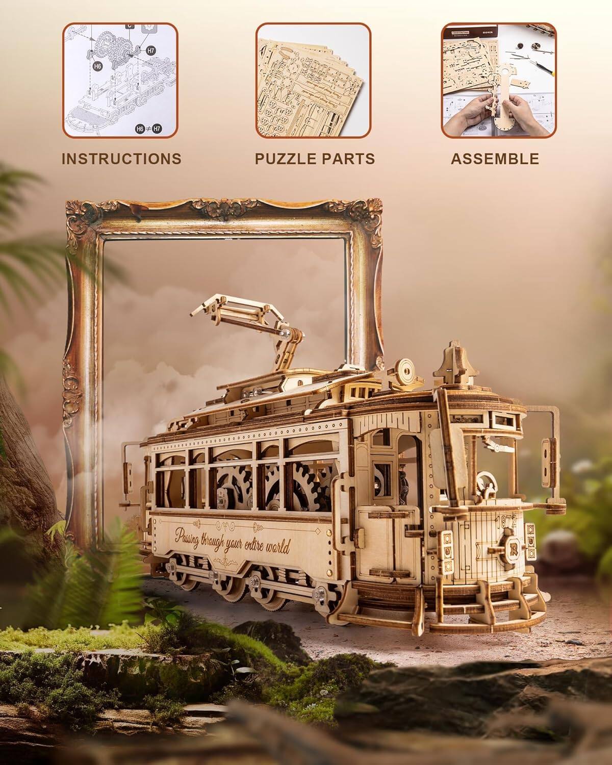 INSTRUCTIONS  
PUZZLE PARTS  
ASSEMBLE  

Passing through your entire world