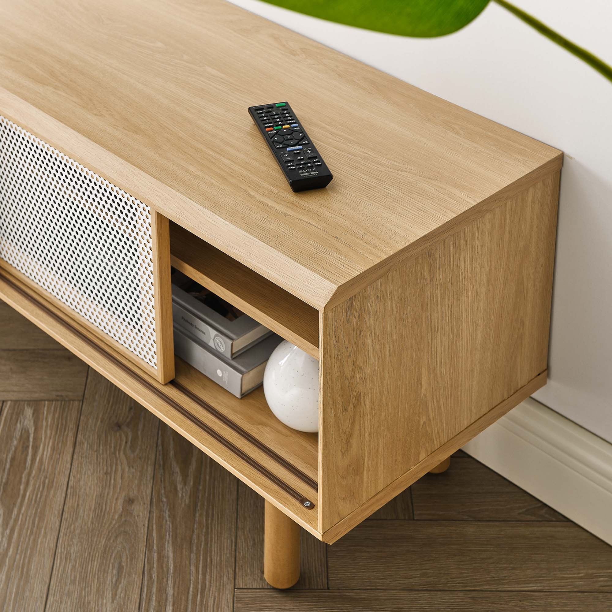 Alt View 6. Modway - Kurtis 47" TV Stand by Modway - Oak.