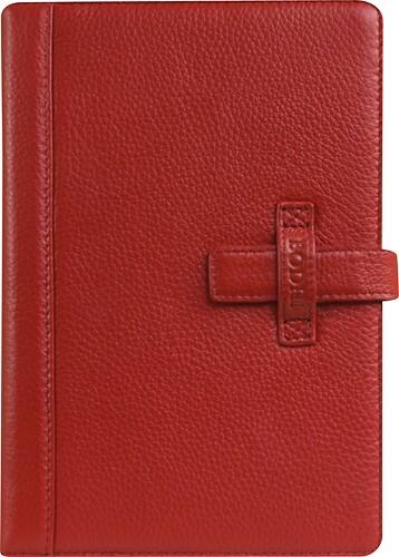 Front Standard. Bodhi - Italian Leather Case for Kindle Keyboard - Red.