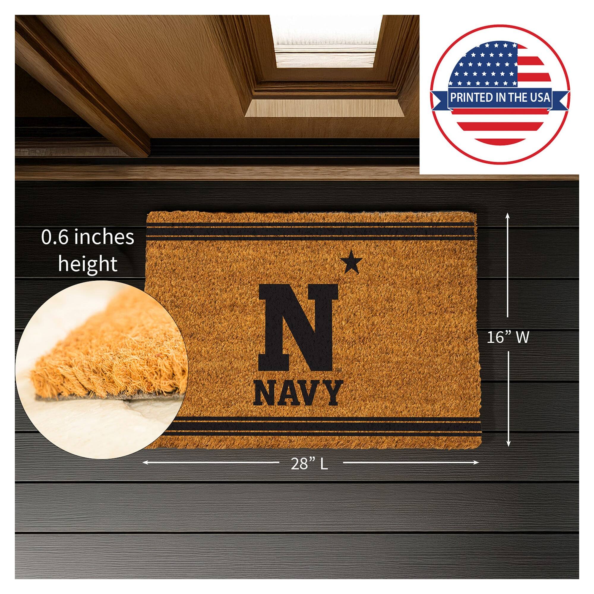 PRINTED IN THE USA  
0.6 inches height  
NAVY  
16" W  
28" L