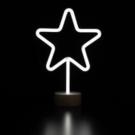 Northlight - LED Star Neon Table Light - 11.5" - White