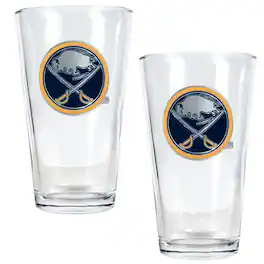 Great American Products - Buffalo Sabres 16oz. Pint Glass Set - Multicolor