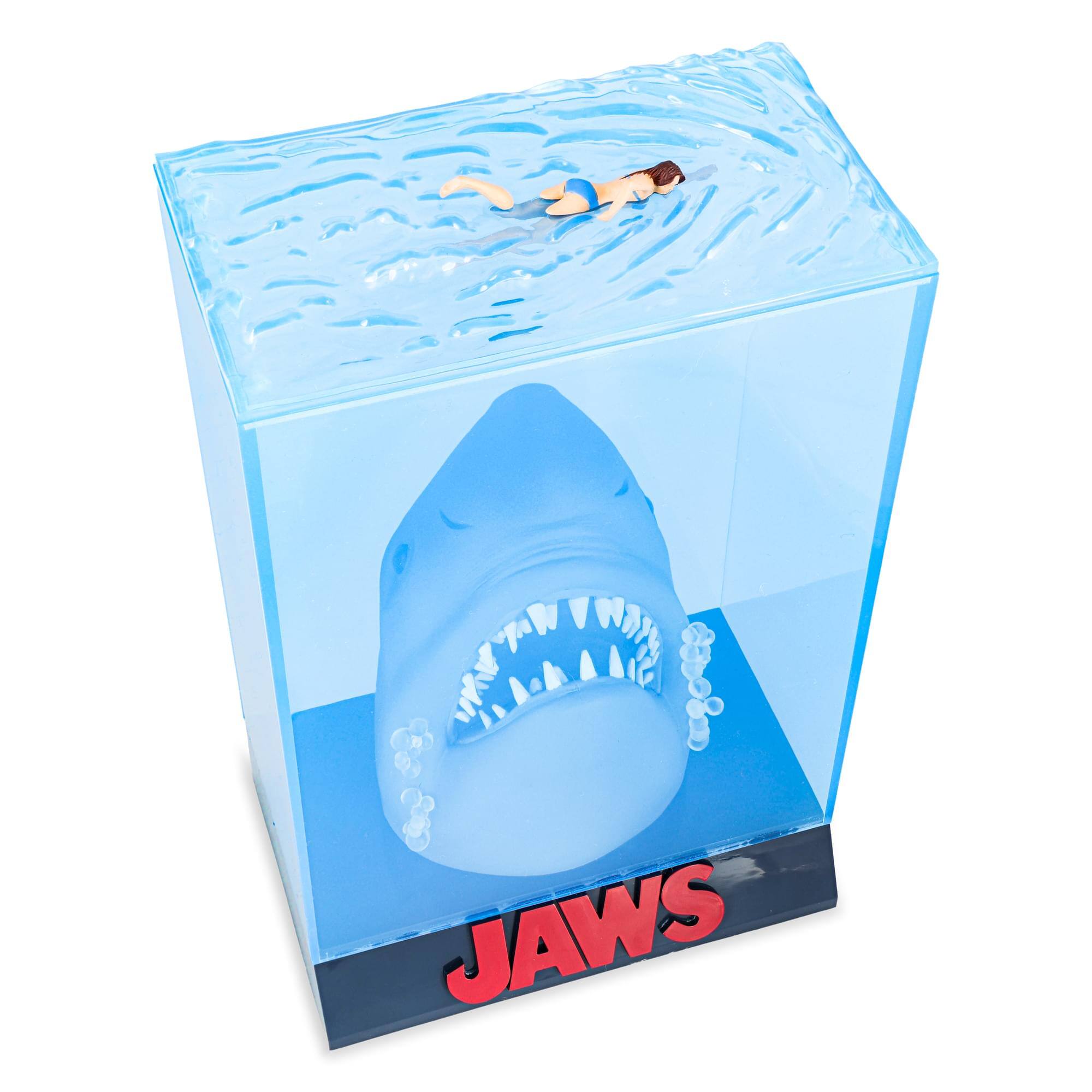 Alt View 5. SD Toys - Jaws 3D Movie Poster Statue | 12 Inches Tall - Blue.