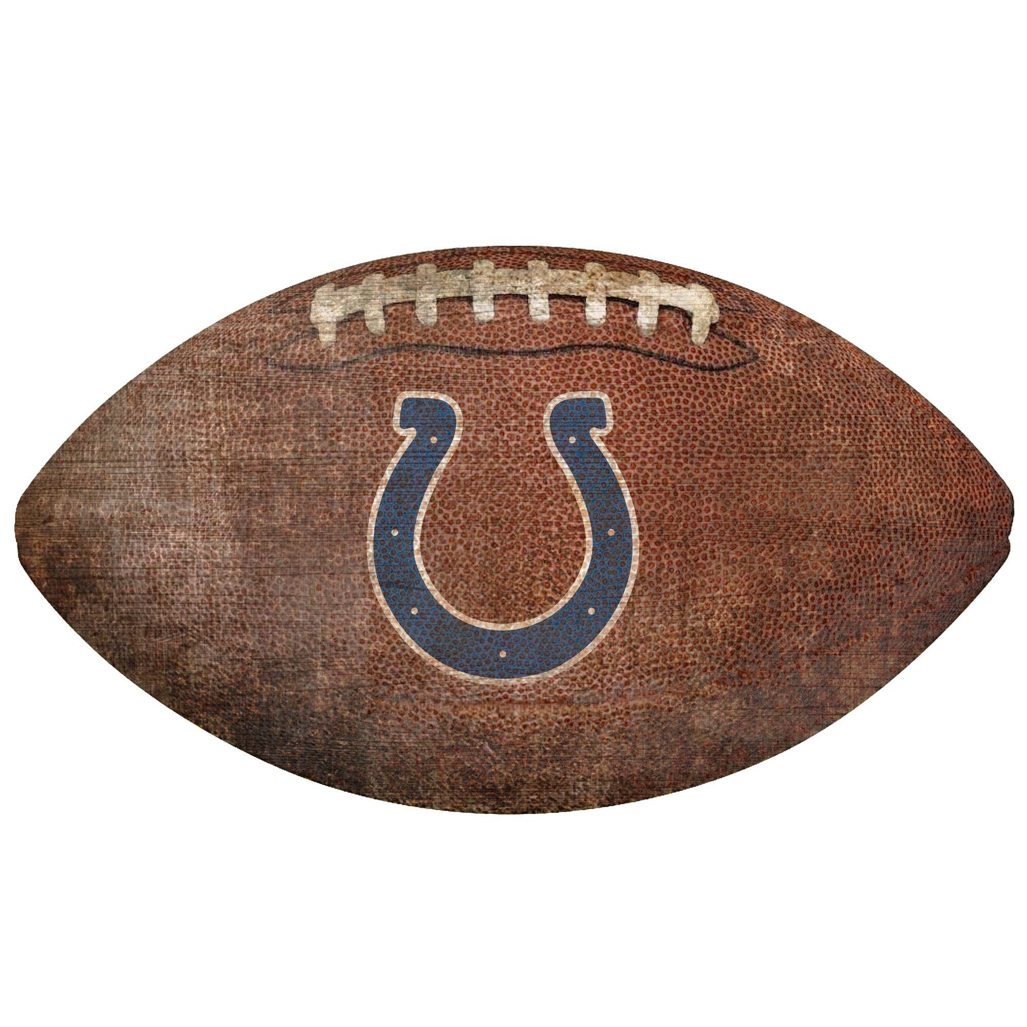 Fan Creations - Indianapolis Colts 12'' Football Sign - Multicolor