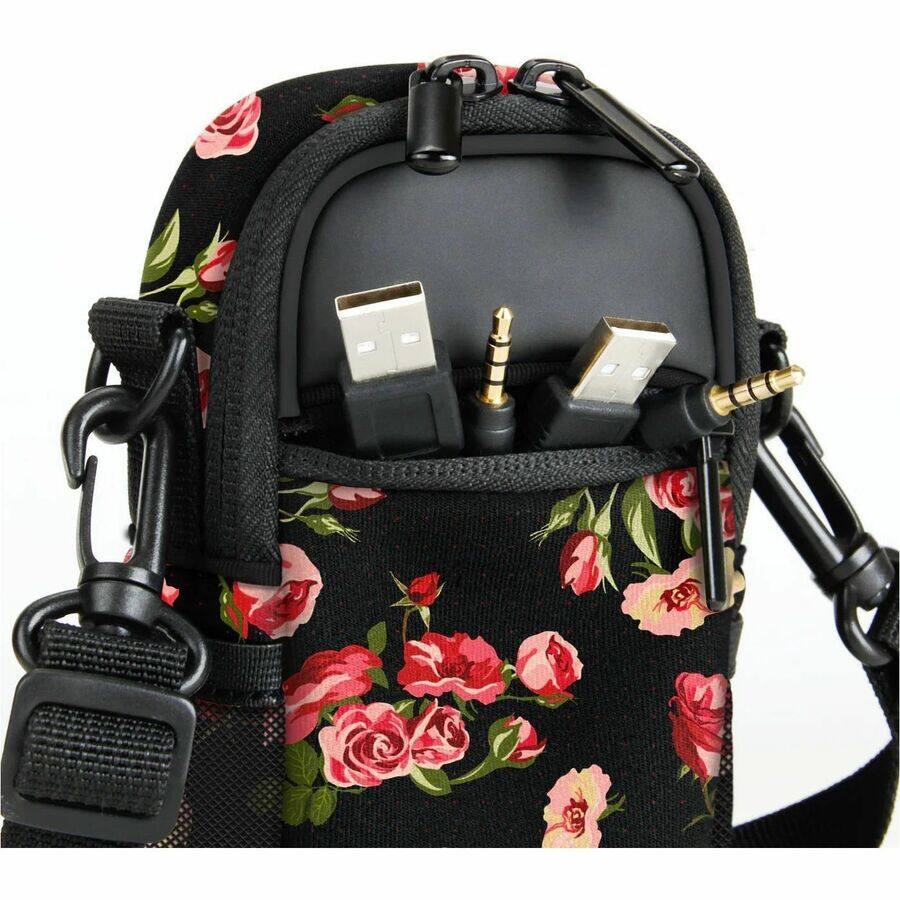 Alt View 2. Accessory Power - USA Gear Carrying Case (Sling) Camera - Floral - Water Proof, Rain Resistant, Moisture Resistant, Dust Resistant, Sand - Floral.