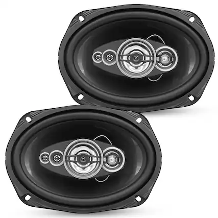 Front. 5 CORE - 5Core 6x9 Car Speaker 4Pcs 800W 4Ohm 2 Way Coaxial Speaker Audio w Super Tweeter Fit for Vehicle - Black.