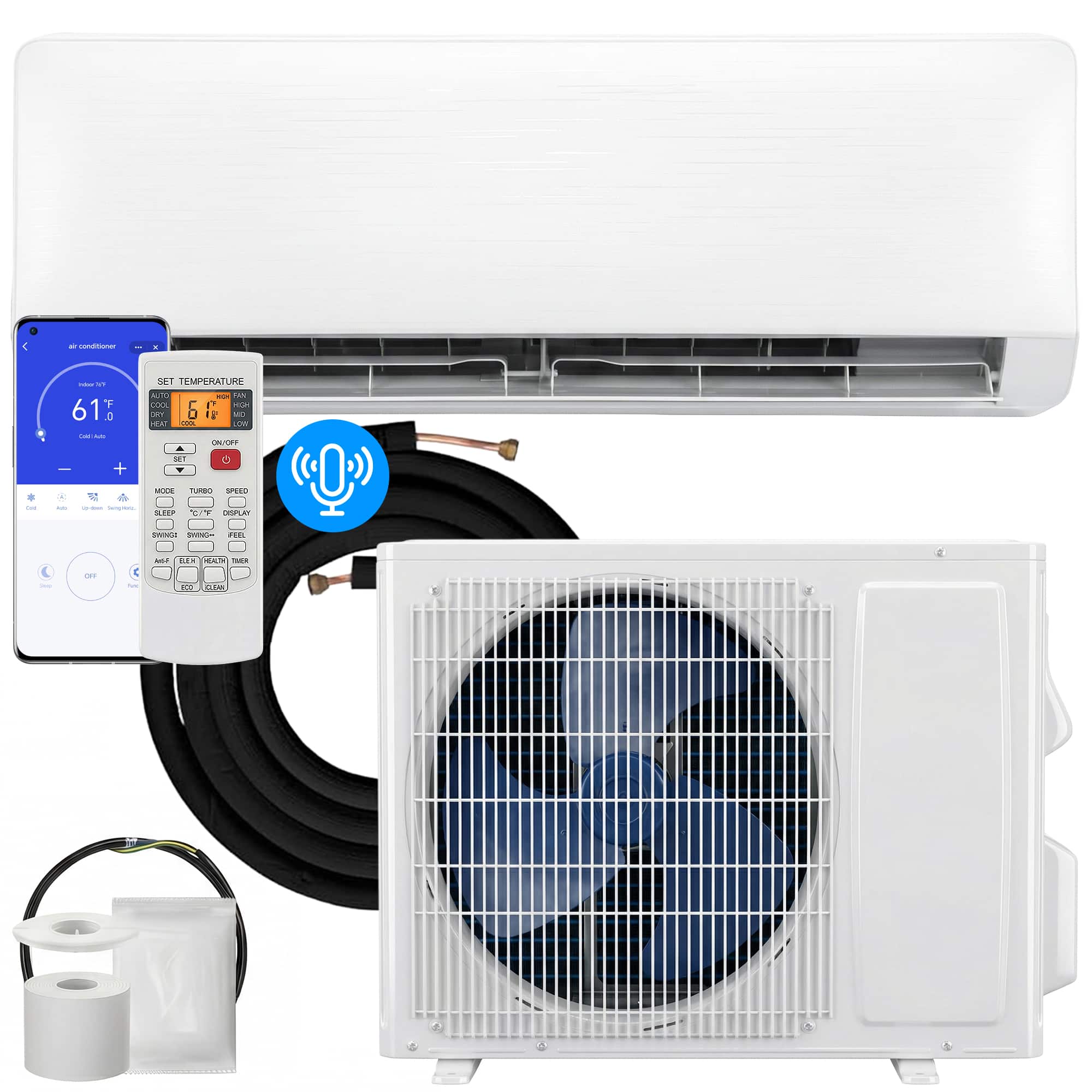 Homcom - BTU Mini Split Air Conditioner - White price history on PriceWatchPro