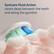 Sonicare Fluid Action cleans deep between the teeth and along the gumline