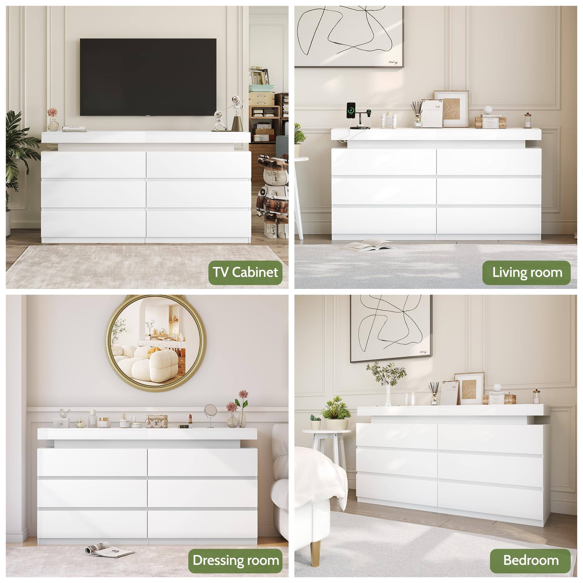 - TV Cabinet
- Living room
- Dressing room
- Bedroom