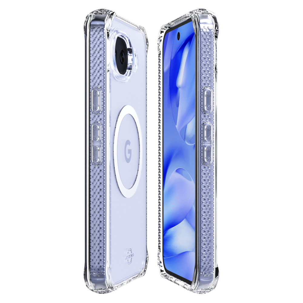 Alt View 1. Itskins - HYBRID R // CLEAR MagSafe Case for Google Pixel 10a - Clear.
