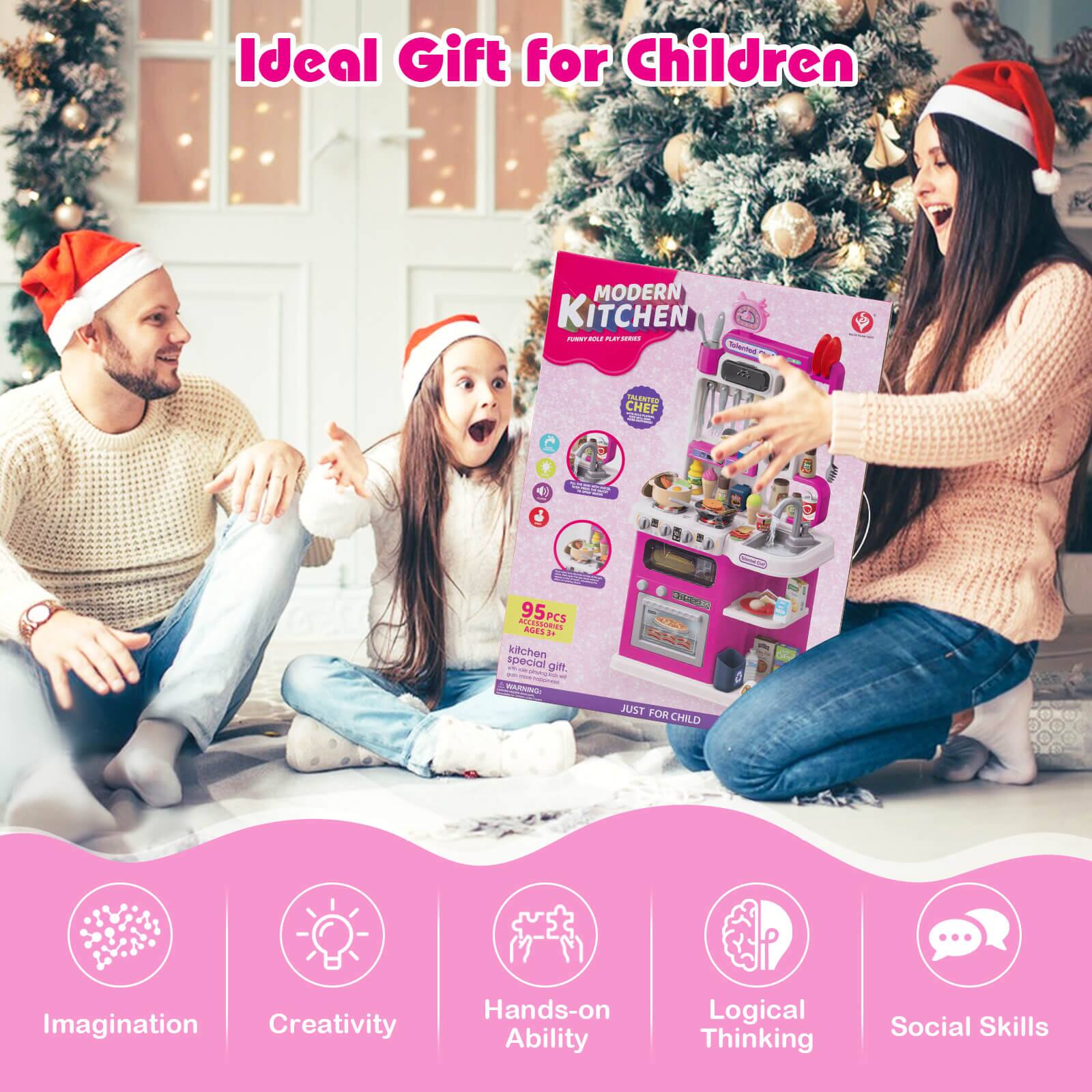 Ideal Gift for Children

MODERN KITCHEN

95pcs

JUST FOR CHILD

Imagination
Creativity
Hands-on Ability
Logical Thinking
Social Skills