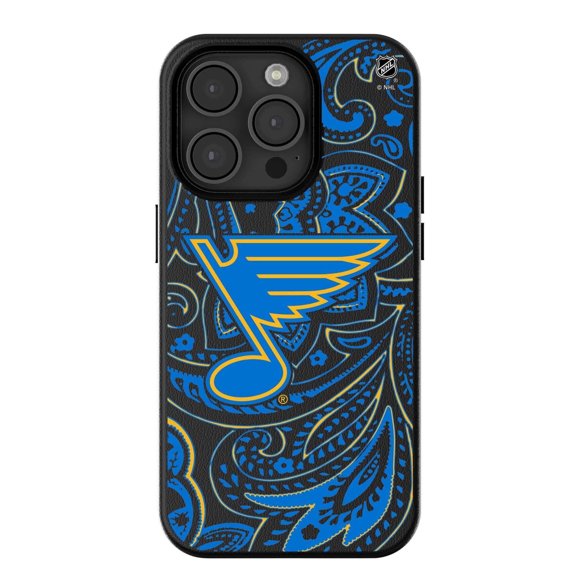 Keyscaper - NHL - St. Louis Blues Paisley iPhone Magnetic Bump Case - 15 Plus - Black price history on PriceWatchPro