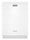 KitchenAid - 24" Built-In Dishwasher with Stainless Steel Tub - White-Front_Standard