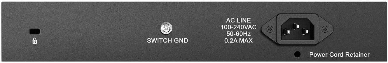 - K SWITCH GND
- AC LINE 100-240VAC 50-60Hz 0.2A MAX
- Power Cord Retainer