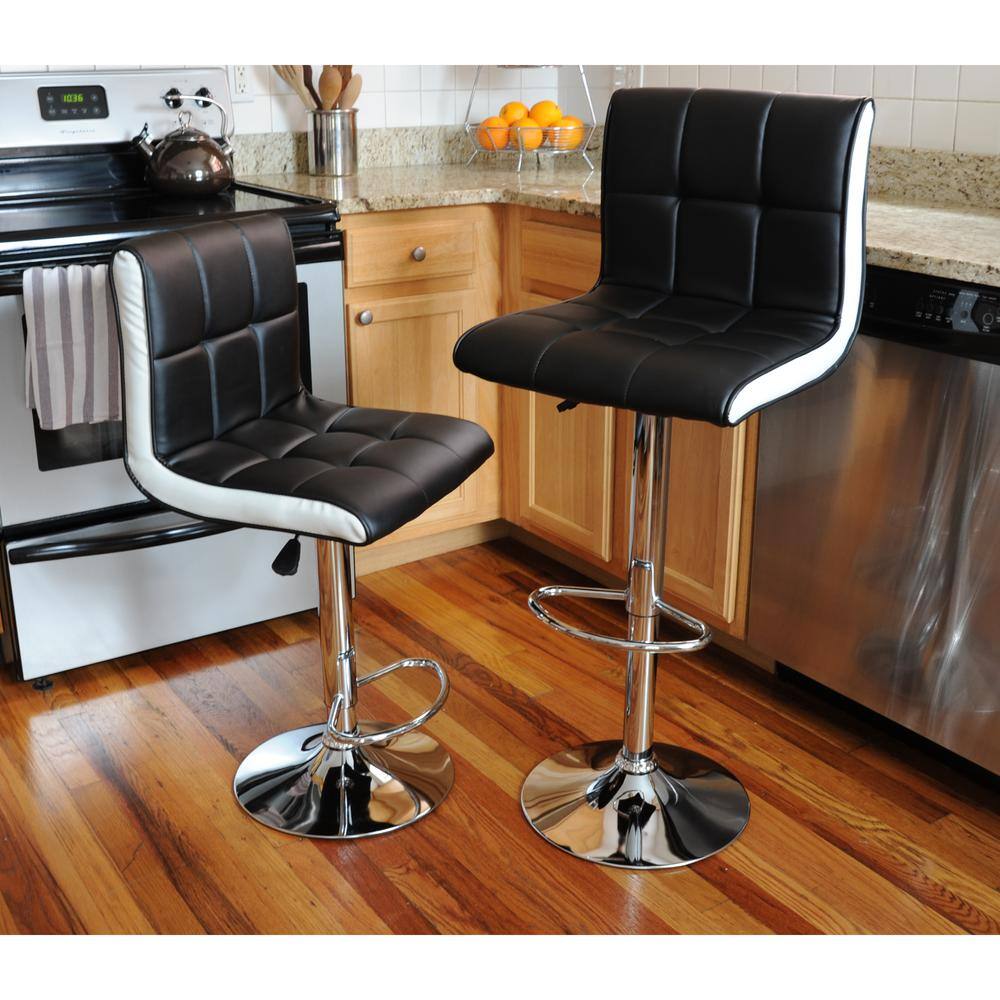 Angle. AmeriHome - AmeriHome Modern 2 Tone Bar Stool - 2 Piece - Multi.