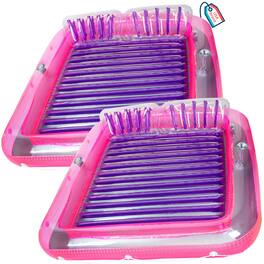 Swimline - Original XL Suntan Tub Outdoor Water Lounge Float, (2 Pack) - Pink/Purple