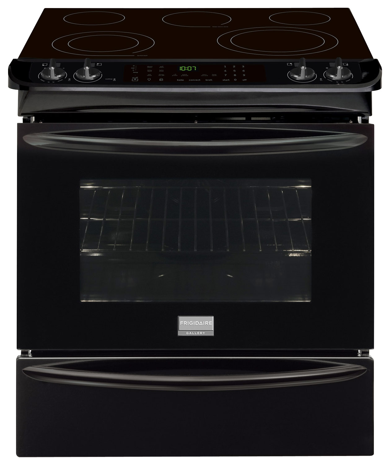 Convection Frigidaire FGES3065PF Gallery 30 Stainless Steel Electric Slide-In Smoothtop Range