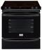 Frigidaire - Gallery 4.6 Cu. Ft. Self-Cleaning Slide-In Electric Convection Range - Black-Front_Standard