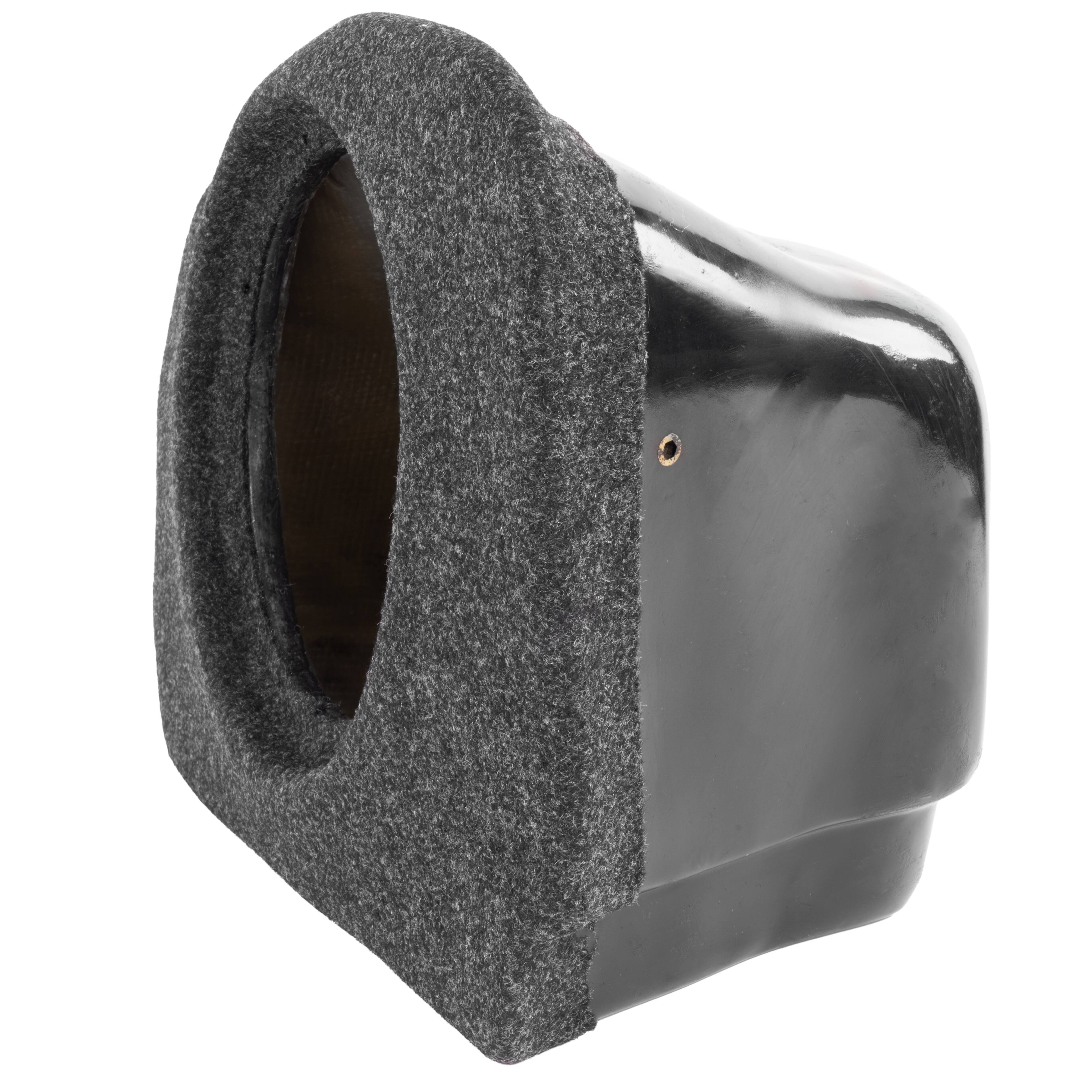 Left. NVX - UBE-TOY-CAM-G8 BOOST Box Custom Fit 10in Empty Sealed Subwoofer Enclosure for 2018-2024 Toyota Camry Hybrid.