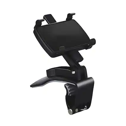 Front. Kitcheniva - 360° Rotating Dashboard Phone Mount - Black.