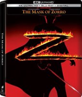 The Mask of Zorro [25th Anniversary] [SteelBook] [Includes Digital Copy] [4K Ultra HD Blu-ray/Blu-ray] [1998] - Front_Zoom