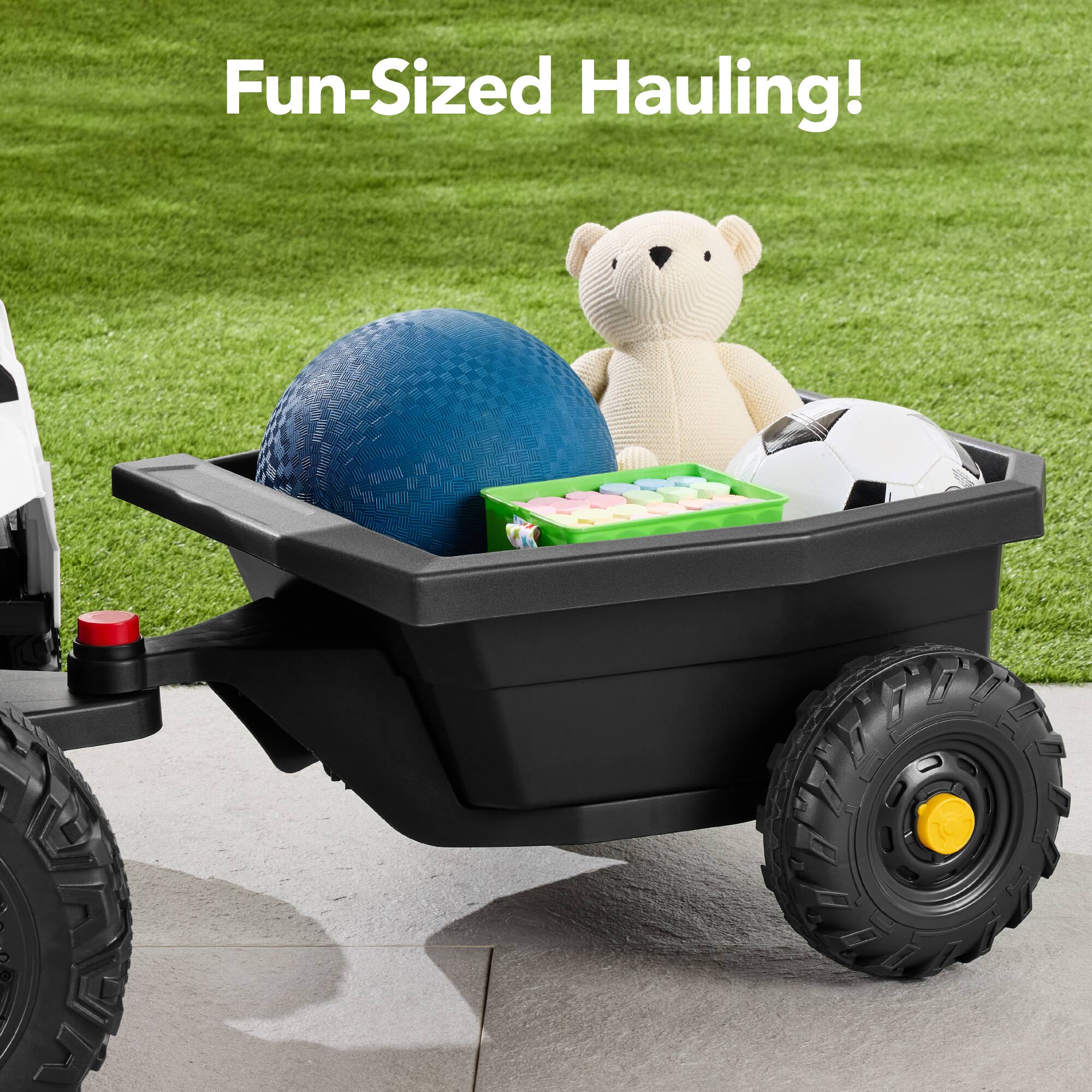 The text on the image is: "Fun-Sized Hauling!"