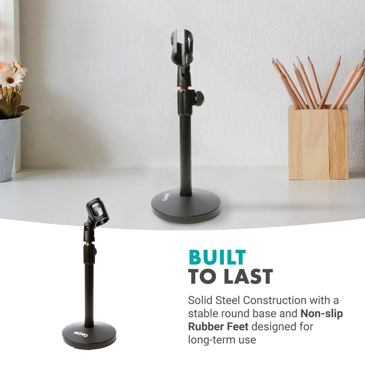 BUILT TO LAST

Solid Steel Construction with a stable round base and Non-slip Rubber Feet designed for long-term use
