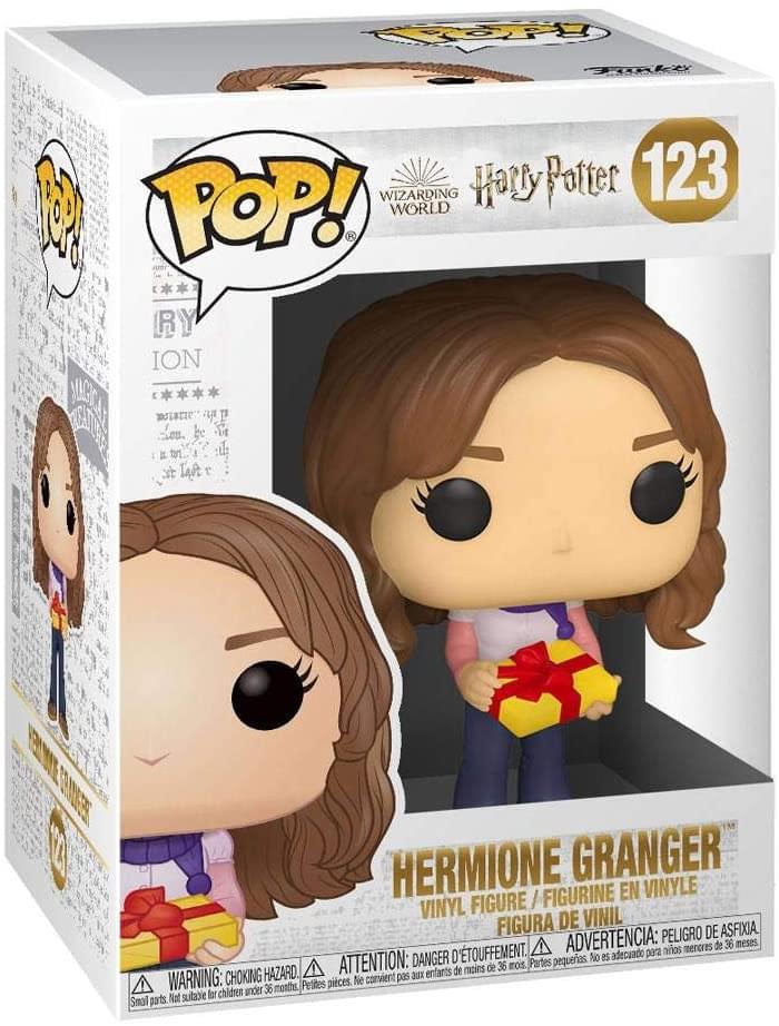 Sure, here is the corrected and grouped text from the image:

---

**Top Left:**
- POP!
- RY
- ION

**Top Center:**
- POP!
- Harry Potter
- 123
- Wizarding World

**Center:**
- Hermione Granger
- Vinyl Figure / Figurine en Vinyle
- Figura de Vinil

**Bottom:**
- WARNING: CHOKING HAZARD - Small parts. Not suitable for children under 36 months.
- ATTENTION: DANGER D'ÉTOUFFEMENT - Petites pièces. Ne convient pas aux enfants de moins de 36 mois.
- ADVERTENCIA: PELOJO DE ASFIXIA - Piezas pequeñas. No es adecuado para niños menores de 36 meses.

**Bottom Left:**
- WARNING: CHOKING HAZARD - Small parts. Not suitable for children under 36 months.

**Bottom Right:**
- ATTENTION: DANGER D'ÉTOUFFEMENT - Petites pièces. Ne convient pas aux enfants de moins de 36 mois.
- ADVERTENCIA: PELOJO DE ASFIXIA - Piezas pequeñas