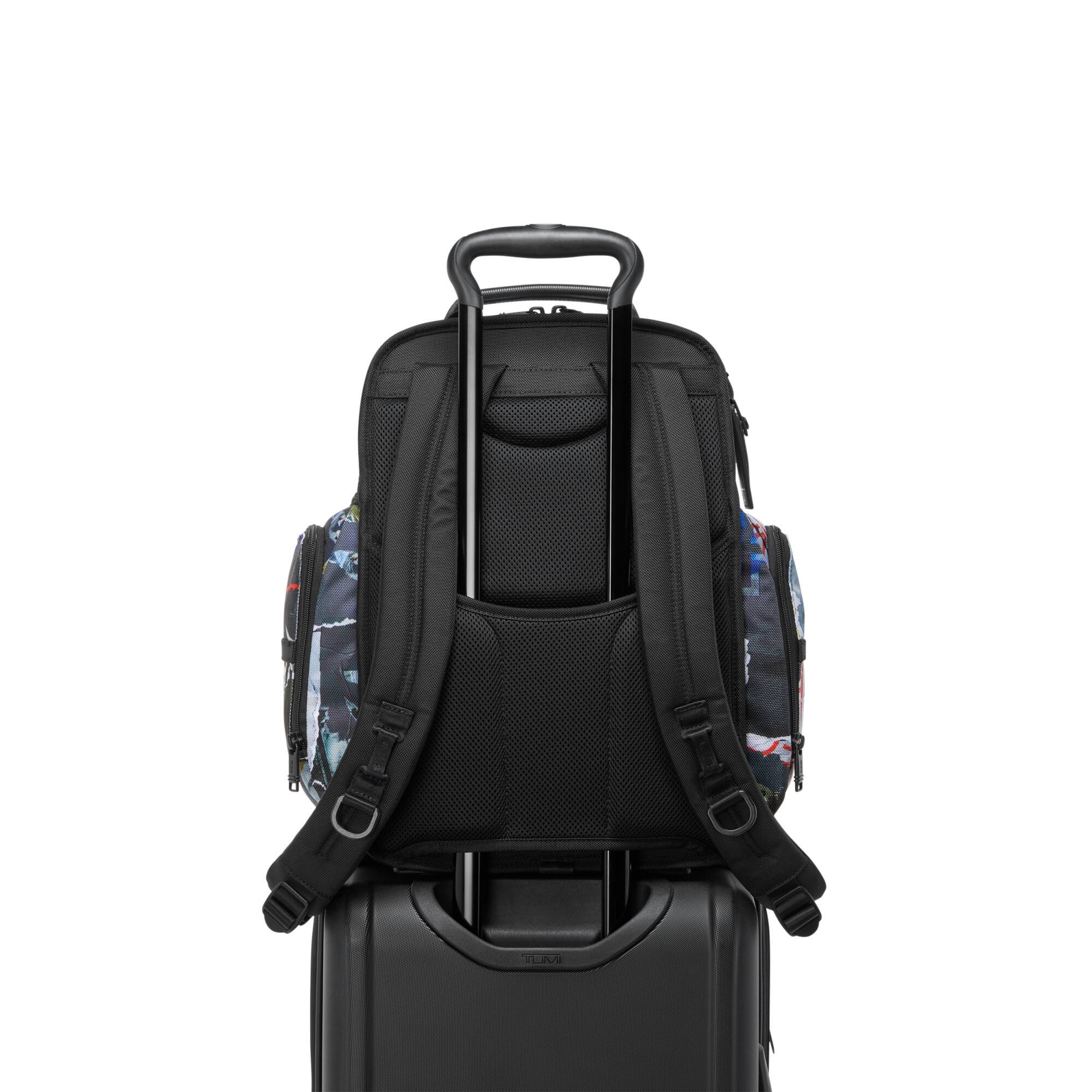 Back. TUMI - Alpha Brief Pack - Wheatpaste Print.