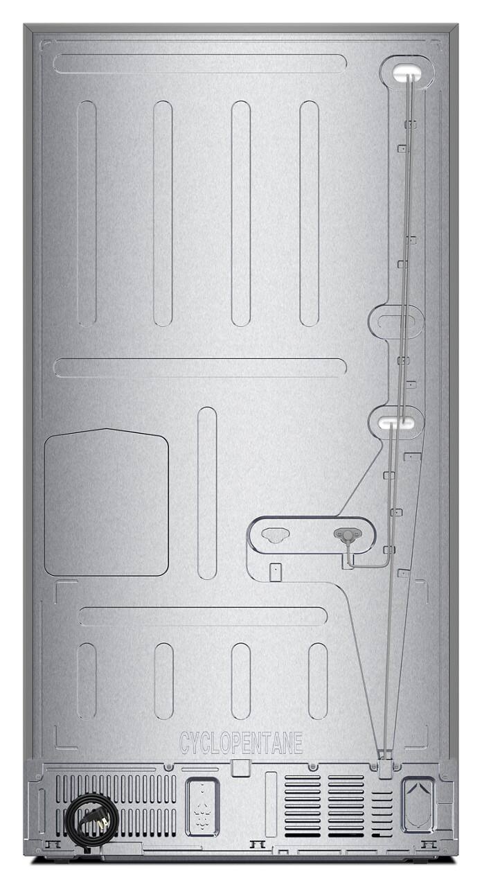 Back. Whirlpool - 29 Cu. Ft. Family-Sized Capacity French Door Refrigerator with Flexible Temperature Drawer - Fingerprint-Resistant Stainless Finish.