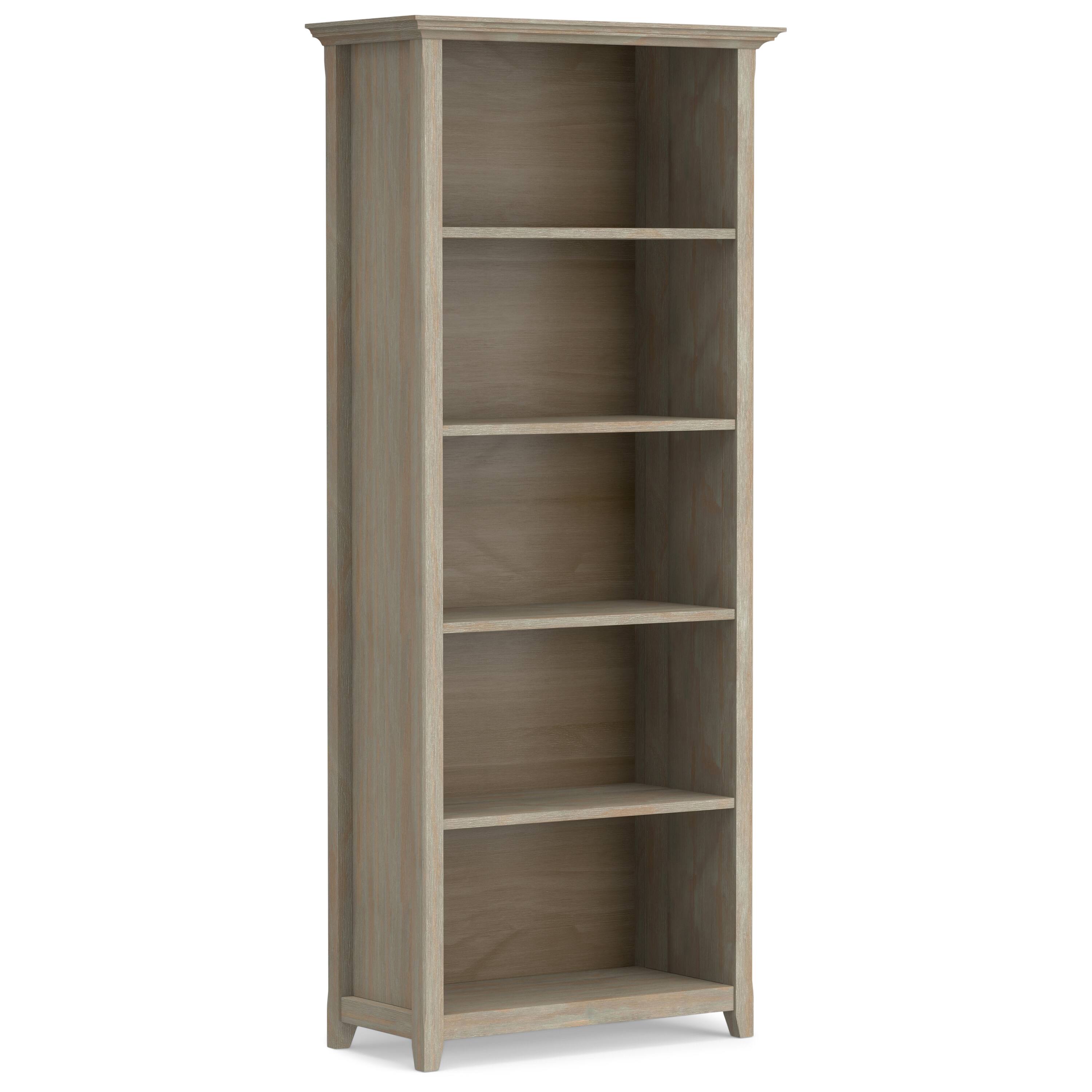 Alt View 1. Simpli Home - Amherst 54 inch Desk and 30 inch Bookcase - Distressed Grey.