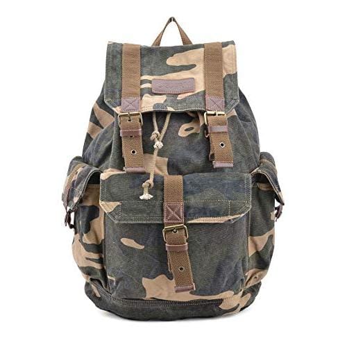 Cozy Serene - 21101amg Specially High Density Thick Canvas Backpack Rucksack Field Tan Large - Camouflage-Large