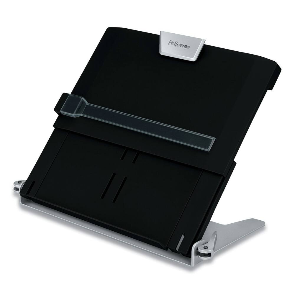 Front. Fellowes - 8039401 Professional Series 250 Sheet Capacity Plastic Document Holder - Black.