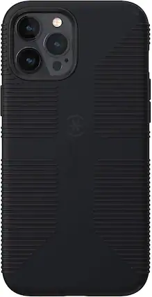 Front. Speck - Speck - CandyShell Pro Grip Case For Apple iPhone 12 pro max - Black/Black - Black.