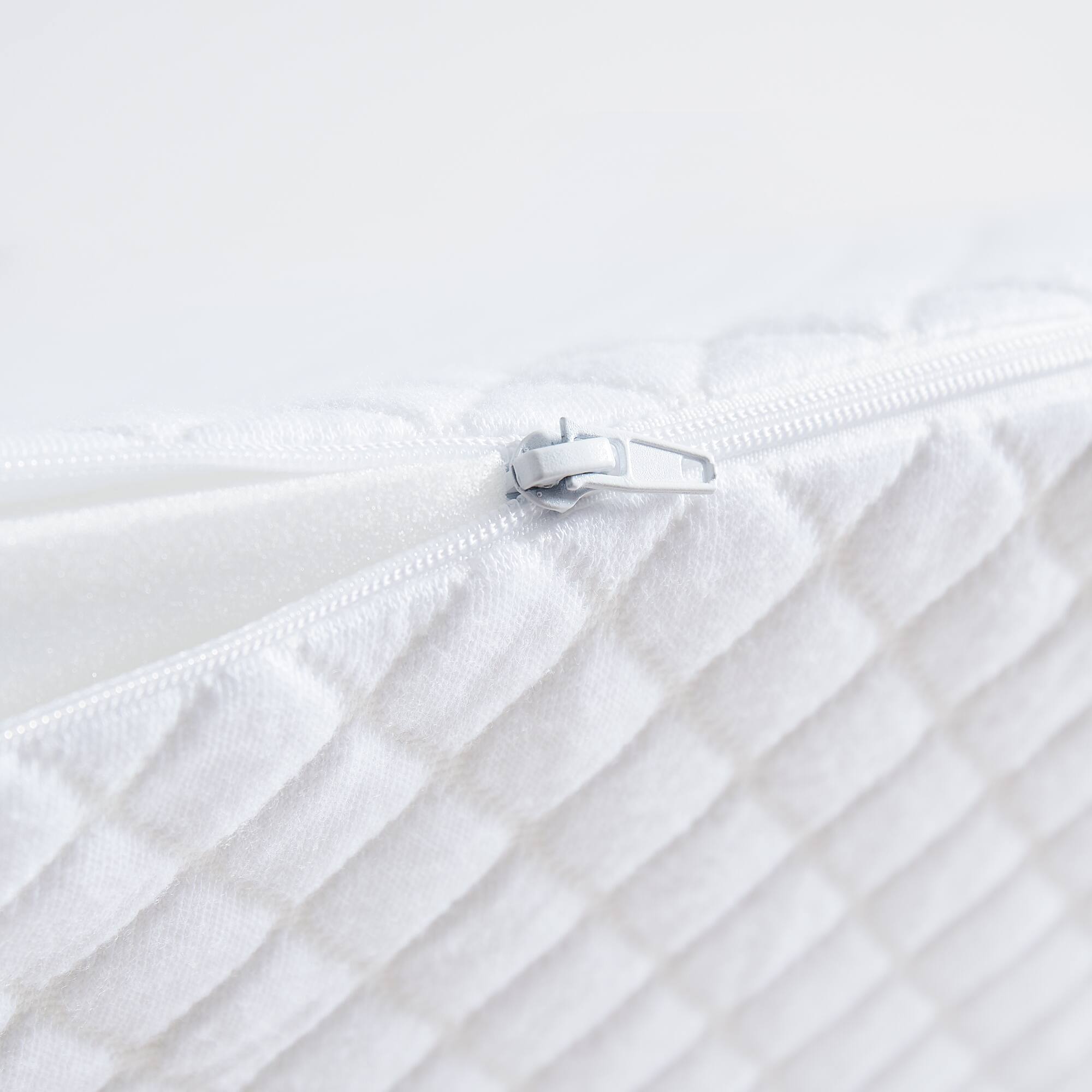 Back. Sweet Home Collection - Leg Elevated Support Wedge Pillow with High Density Foam - White.