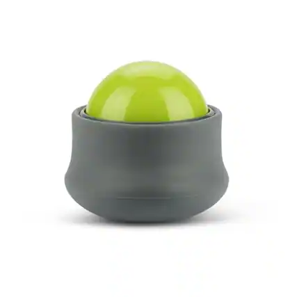Front. DORLUKFU - Performance Handheld Massage Roller Ball, Green/Grey, One Size.