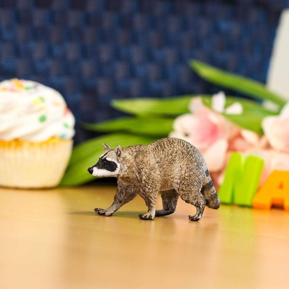 Angle. Safari Ltd. - Raccoon Toy Figurine.