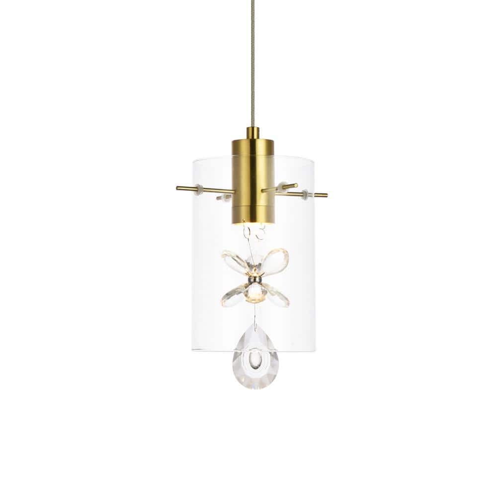 Elegant Lighting - Hana 1 light Pendant - Gold price history on PriceWatchPro