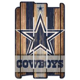 WinCraft - Dallas Cowboys 11'' x 17'' Fence Decorative Wood Sign - Multicolor