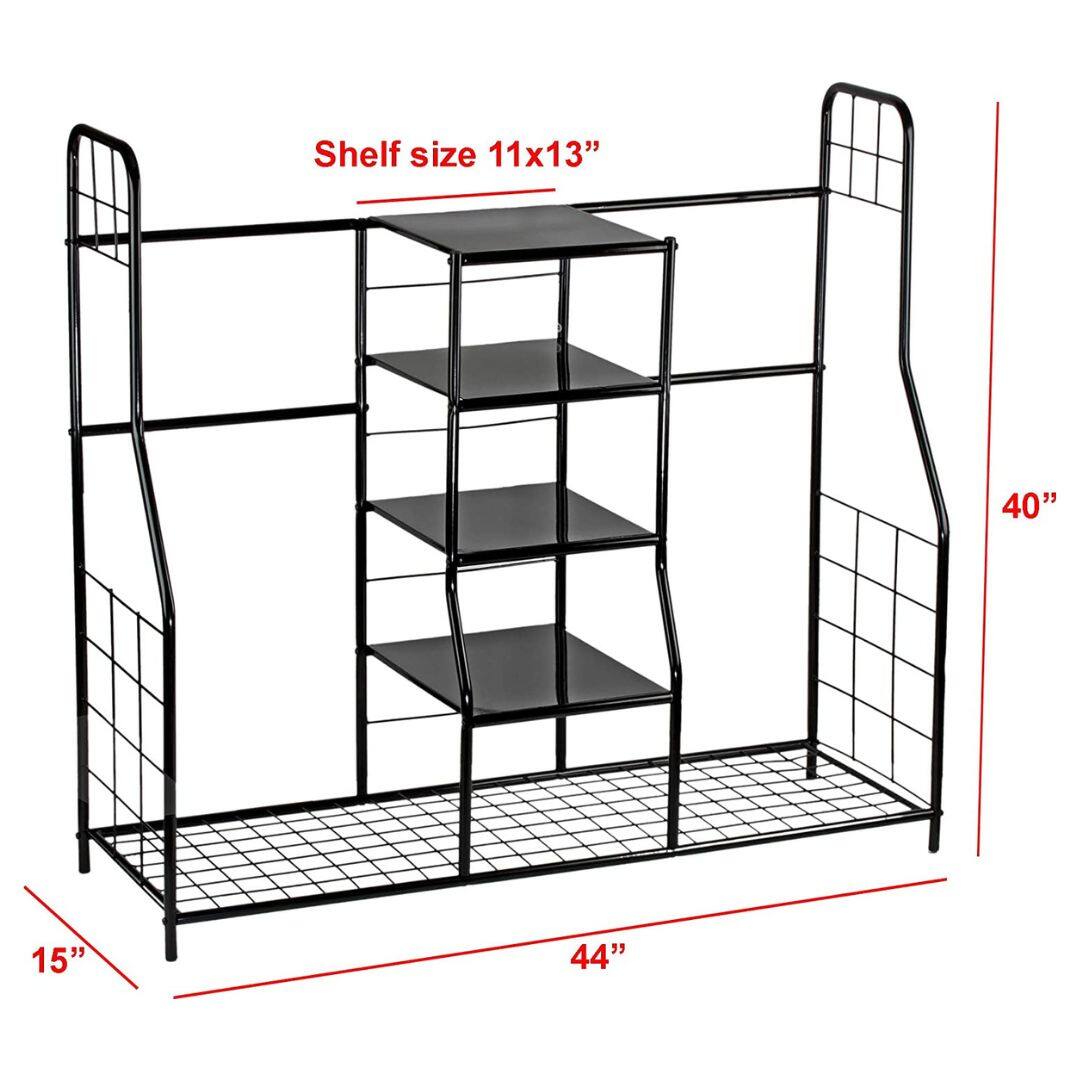 Shelf size: 11x13"  
Height: 40"  
Width: 44"  
Depth: 15"