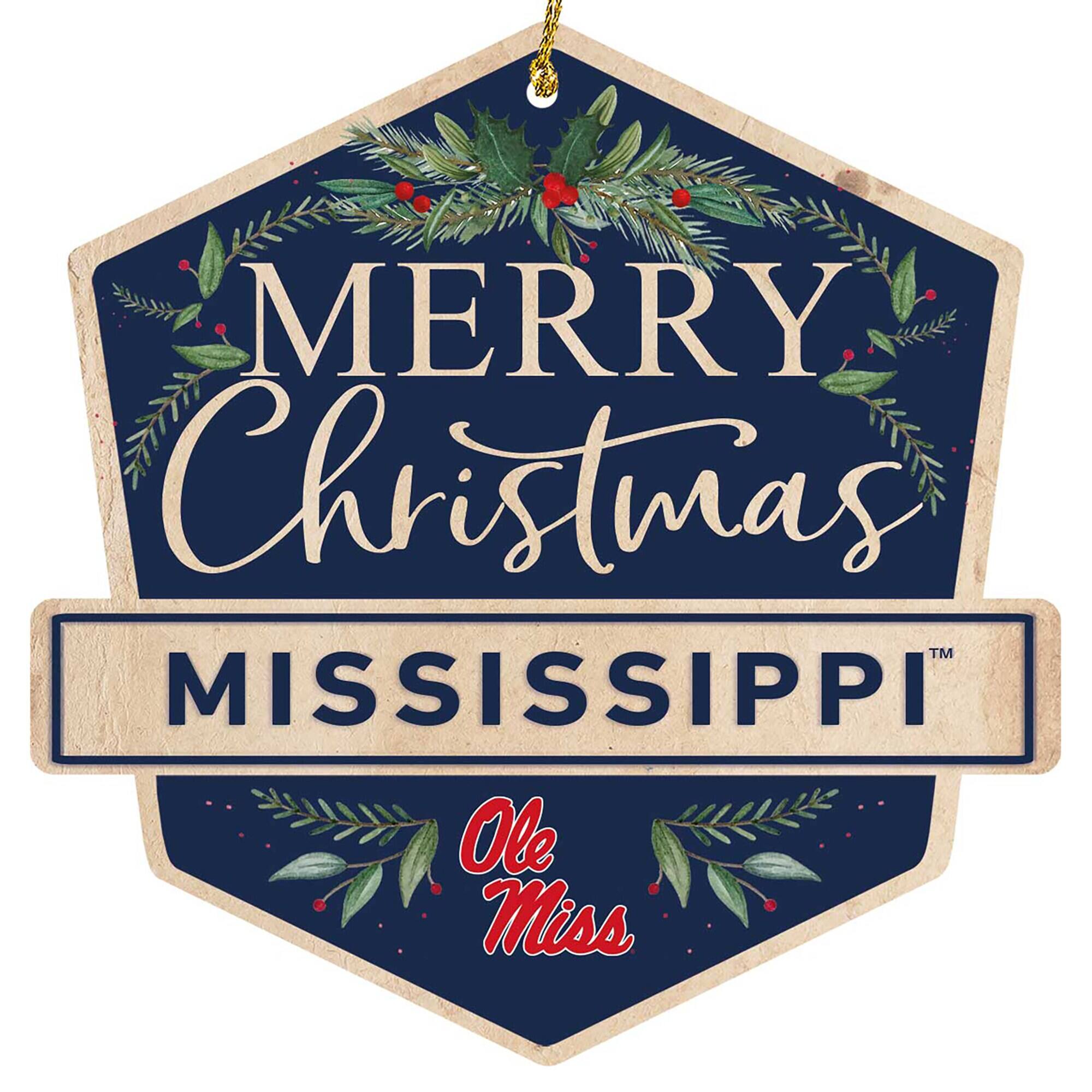 MERRY Christmas  
MISSISSIPPI  
Ole Miss
