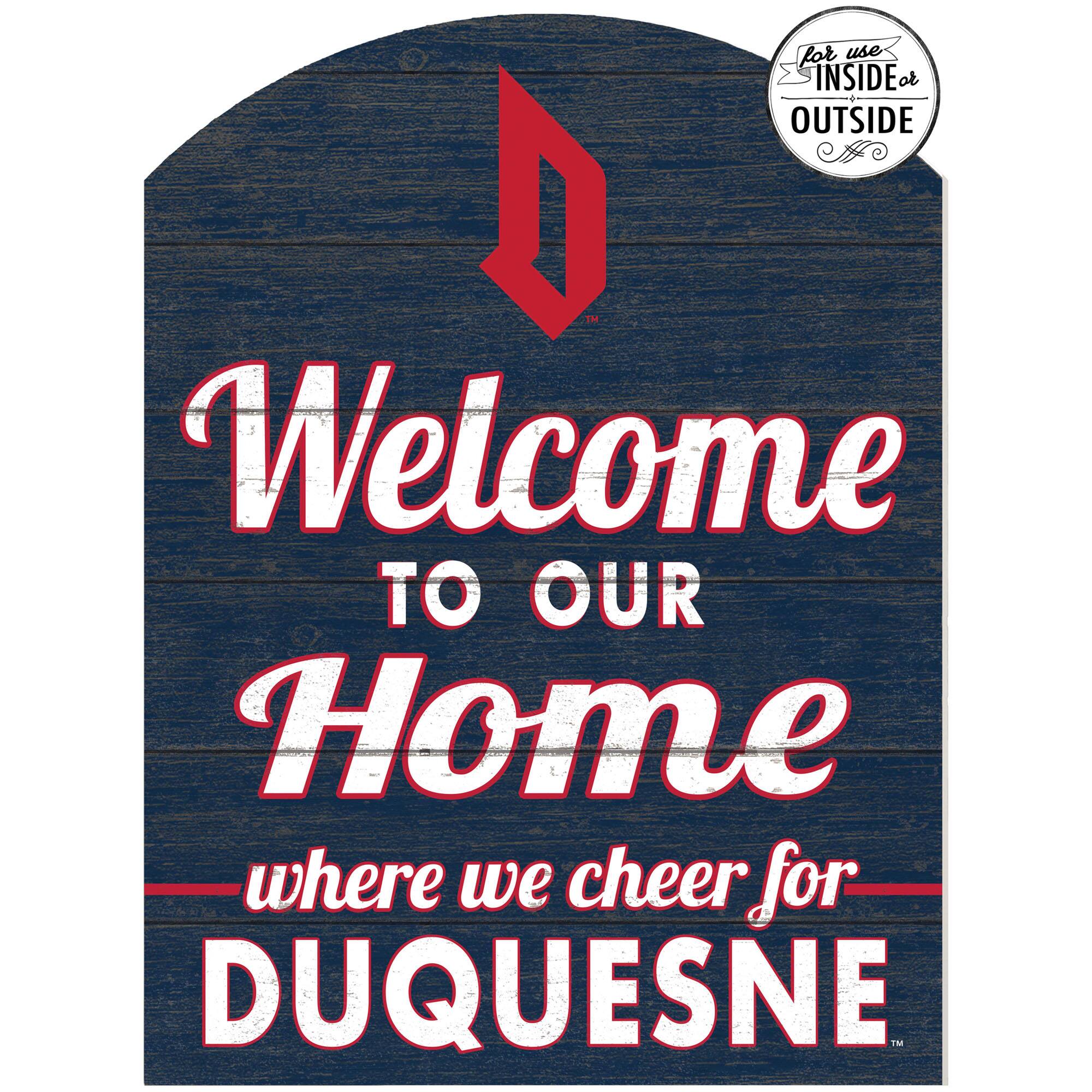 Jardine - Duquesne Dukes 16'' x 22'' Marquee Sign - Navy