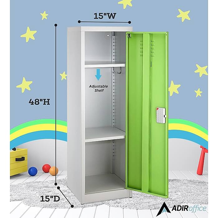 15"W, 48"H, 15"D, Adjustable Shelf, ADIRoffice