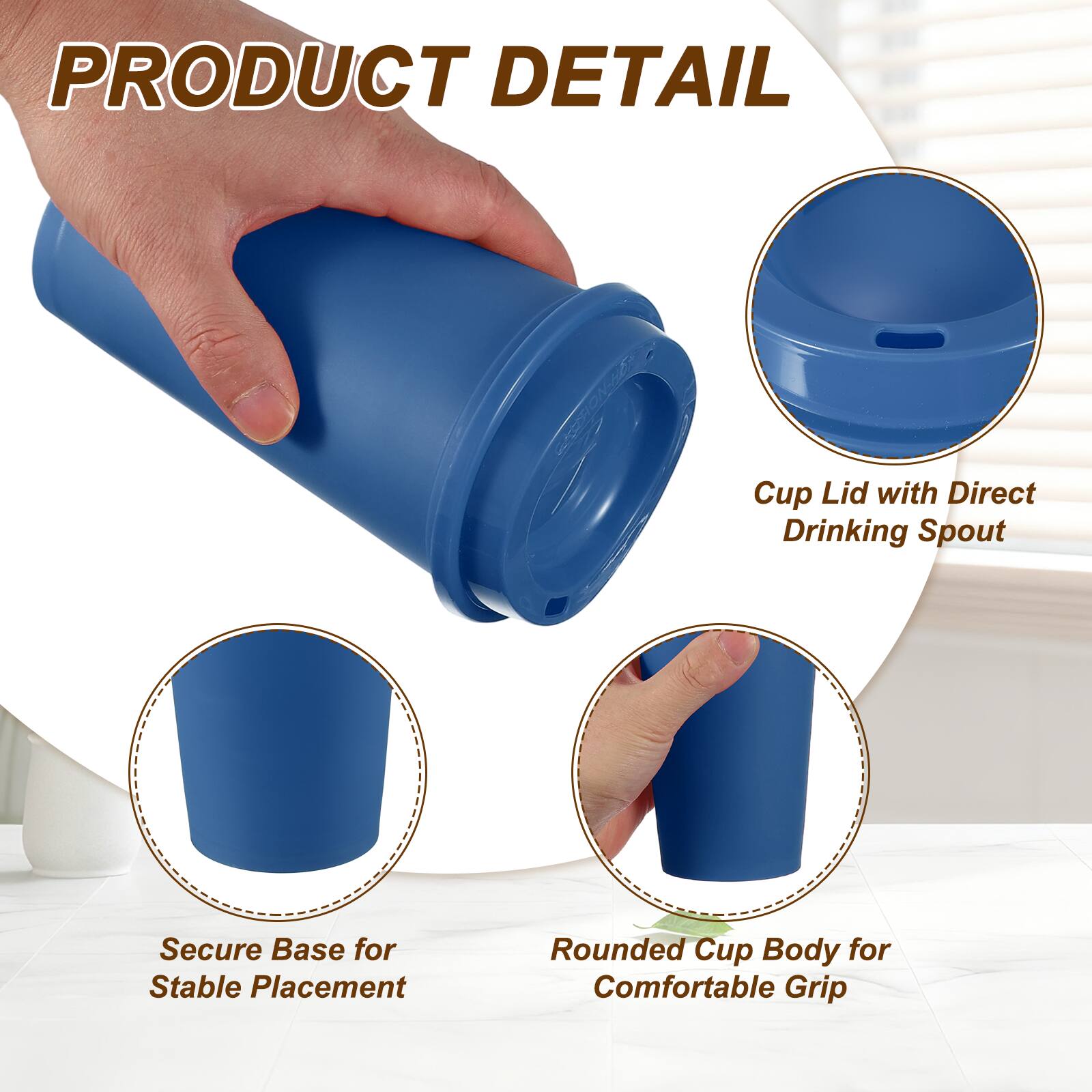 PRODUCT DETAIL

- Cup Lid with Direct Drinking Spout
- Secure Base for Stable Placement
- Rounded Cup Body for Comfortable Grip