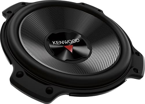 Kenwood - 12" 4-Ohm Subwoofer - Silver - Larger Front
